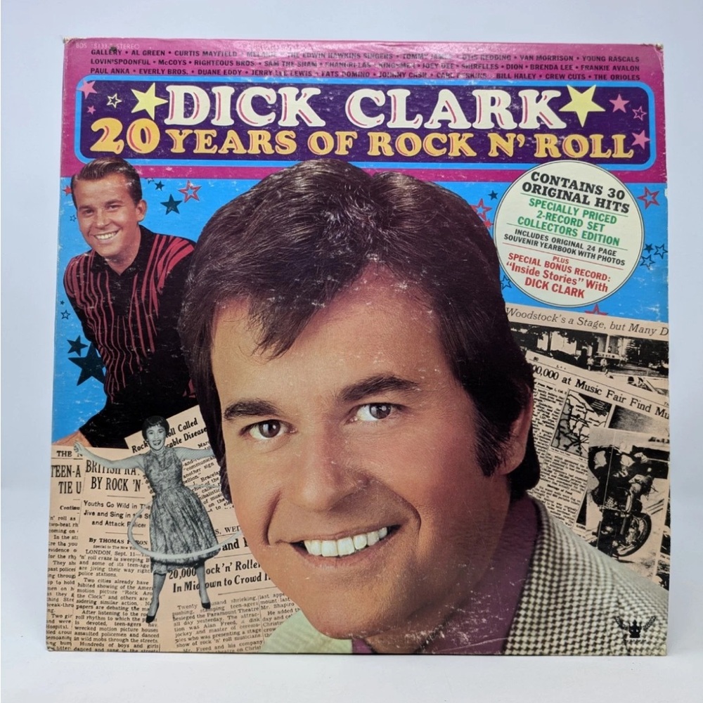 Dick Clark 20 Years of Rock N' Roll LP Vinyl Record 1973